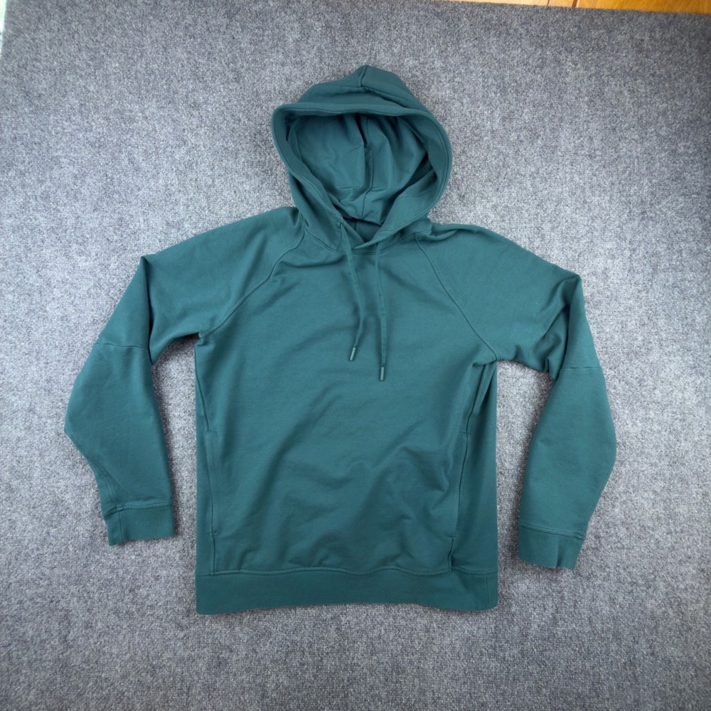 Lululemon Mens City Sweat Pullover Hoodie Green M LM3AUPS Raglan Activewear